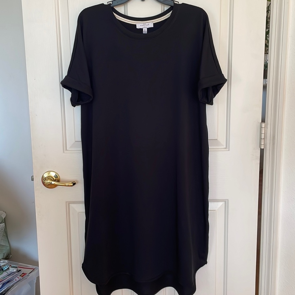 Womens Black T-Shirt Dress NWT